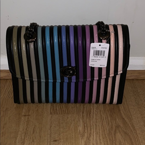 coach parker ombre quilted shoulder bag